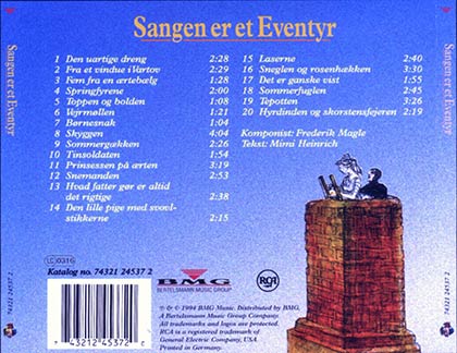 The song is a fairytale, back cover