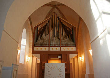 The organ in Jørlunde church
