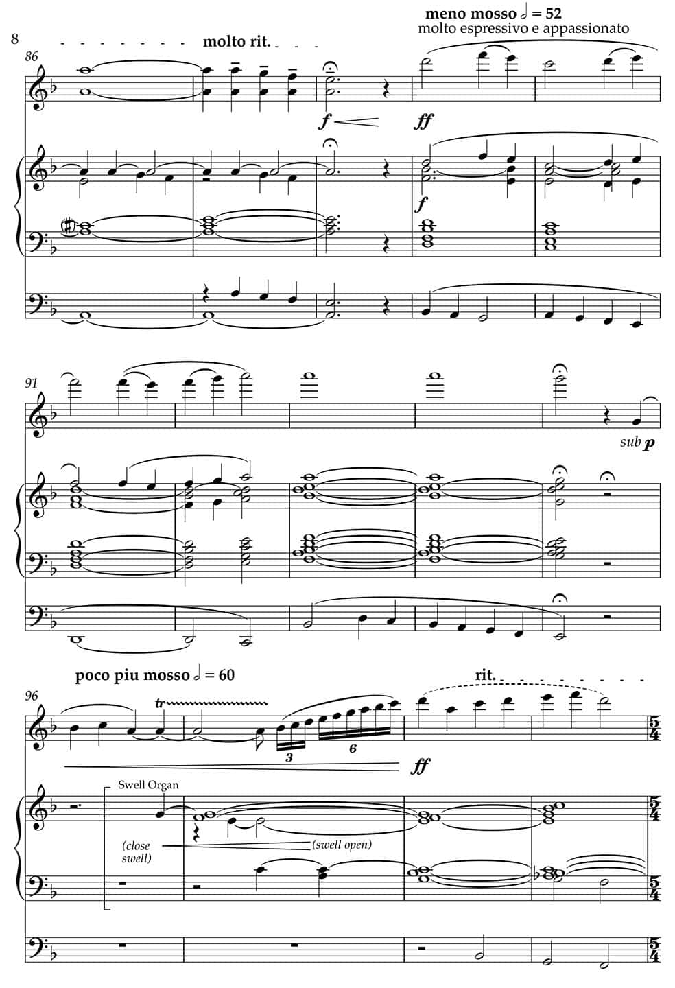 Lament for og orgel (noder, PDF) – Frederik Magle Publishing – Sheet Music Shop