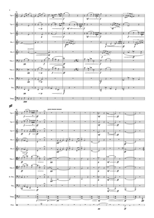 Det Kongelige Kapels Fanfare (Partitur og stemmer, PDF) - Image 2
