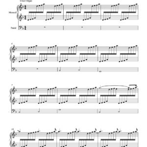 Præludium sheet music preview page 2