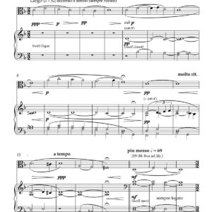 Lament for Viola and Organ - Full Score - Preview page 3