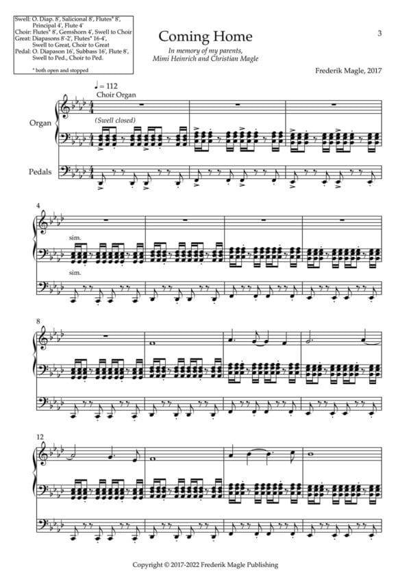 Coming Home for orgel (node, PDF) - Image 2
