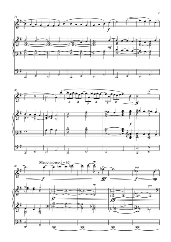 Frederik Magle - Threnodi for clarinet and organ preview page 7