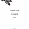 Sunset fro piano - Title page