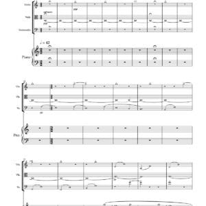 Piano Quartet, full score page 4 preview