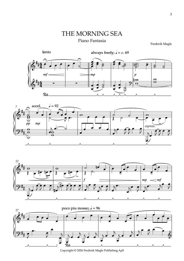 Preview of The Morning Sea Piano Fantasia - page 3